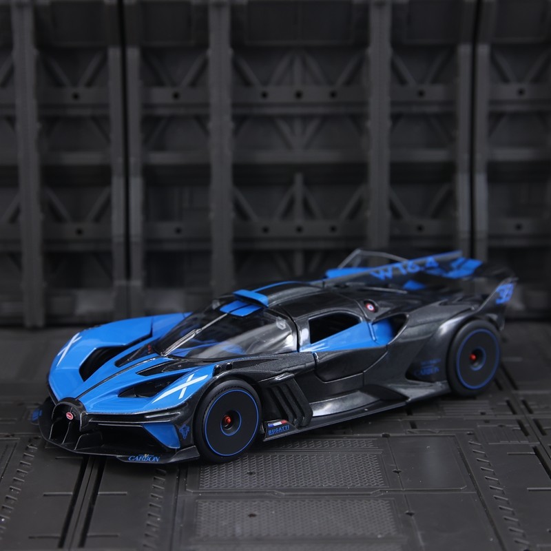 1:24仿真布加迪飞火流星合金汽车模型静态赛车摆件礼物送朋友礼物
