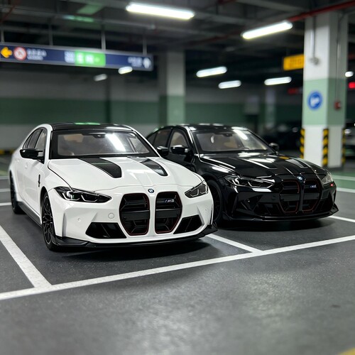 1/18仿真大号宝马3系合金车模摆件收藏BMW M3 CS LCI超跑摆件玩具