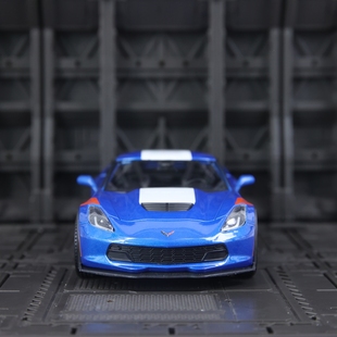 24仿真克尔维特合金超级跑车模型汽车摆件收藏送男朋友生日礼物