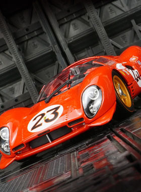 比美高1:24法拉利330 P4 Daytona 1967仿真合金模型勒芒复古赛车
