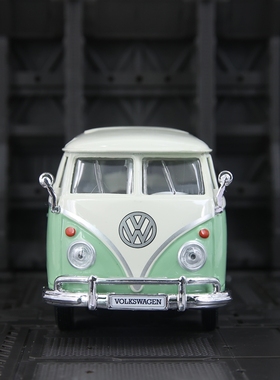 1:25仿真大众原厂Van Samba合金商务巴士模型汽车静态摆件送男生