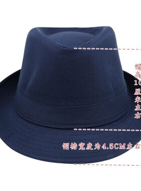 白色礼帽男女秋季新款爵士帽子男黑色绅士帽英伦时尚潮遮阳小礼帽