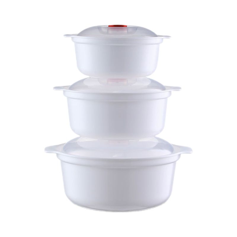 微波炉专用碗食品级器皿可加热容器饭盒蒸笼泡面碗塑料保鲜碗带盖