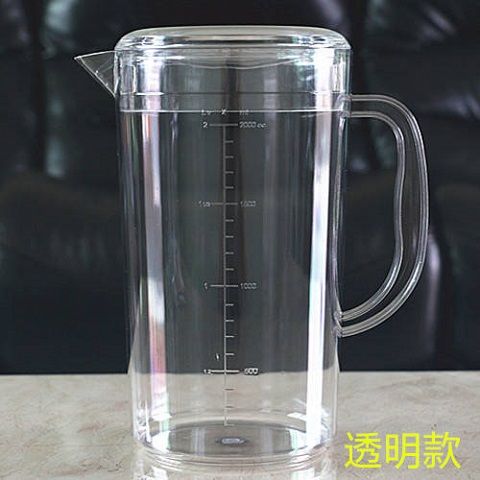 透明加厚冷水壶带盖耐热茶壶大号大容量凉水壶商用扎壶家用水壶