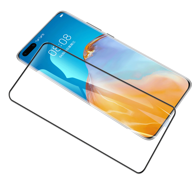 华为ELS-AN10手机膜ELS-AN00陶瓷膜p40pro+保护贴膜ELSANOO无白边p40pro十曲面uv钢化软elsan00贴膜p40+适用