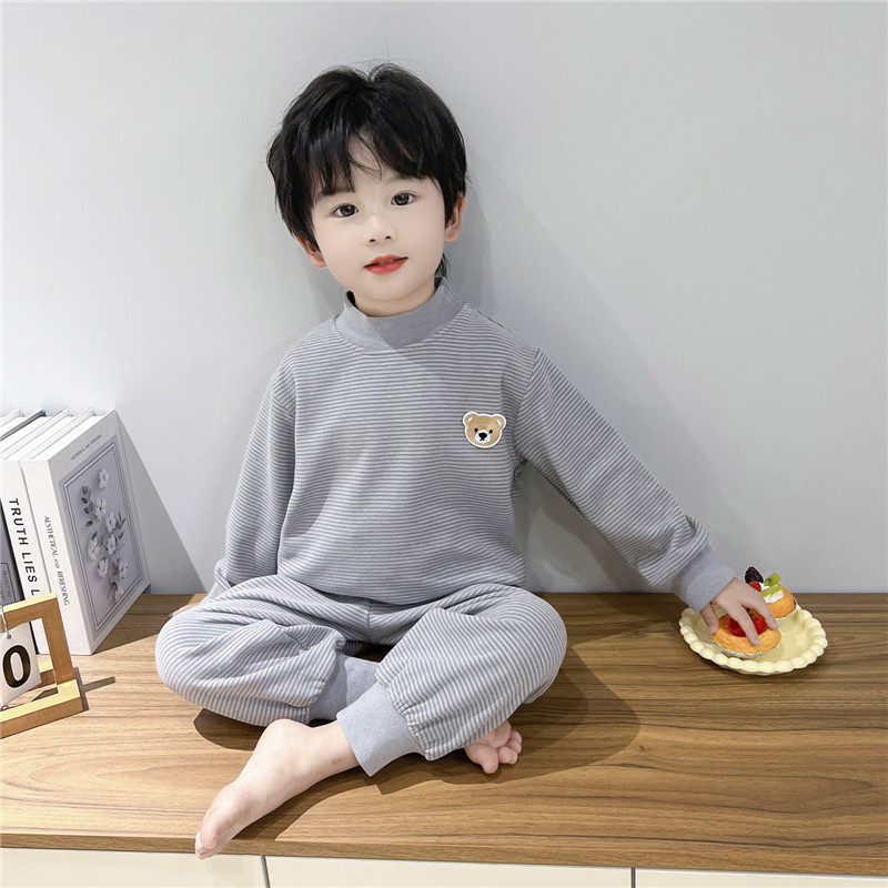 儿童睡衣2025春秋款宝宝德绒保暖内衣男童小孩秋衣秋裤家居服套装,童装/婴儿装/亲子装,家居服套装,淘宝优惠券,粉丝福利购,淘宝优惠卷