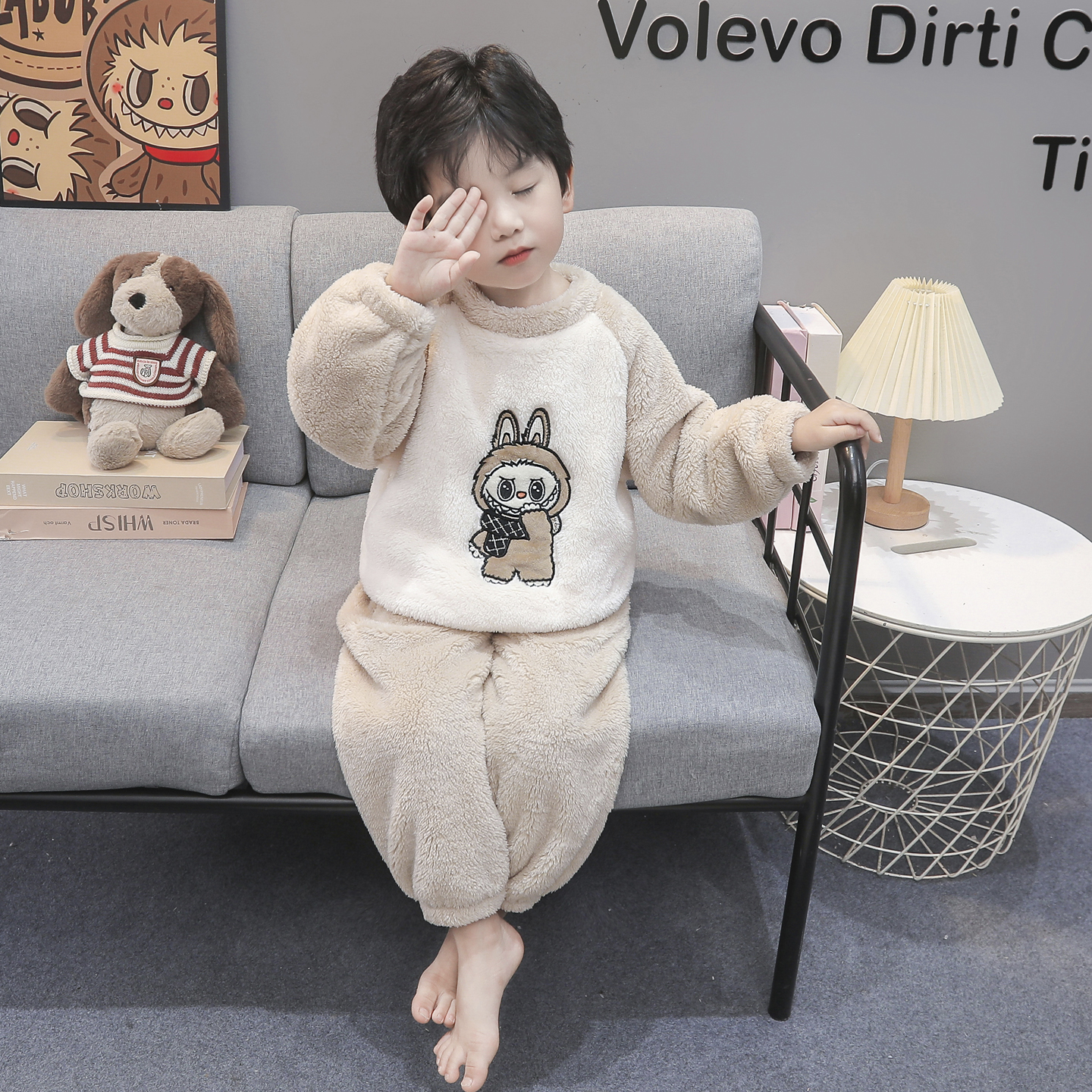 儿童睡衣珊瑚绒秋冬季2025新款