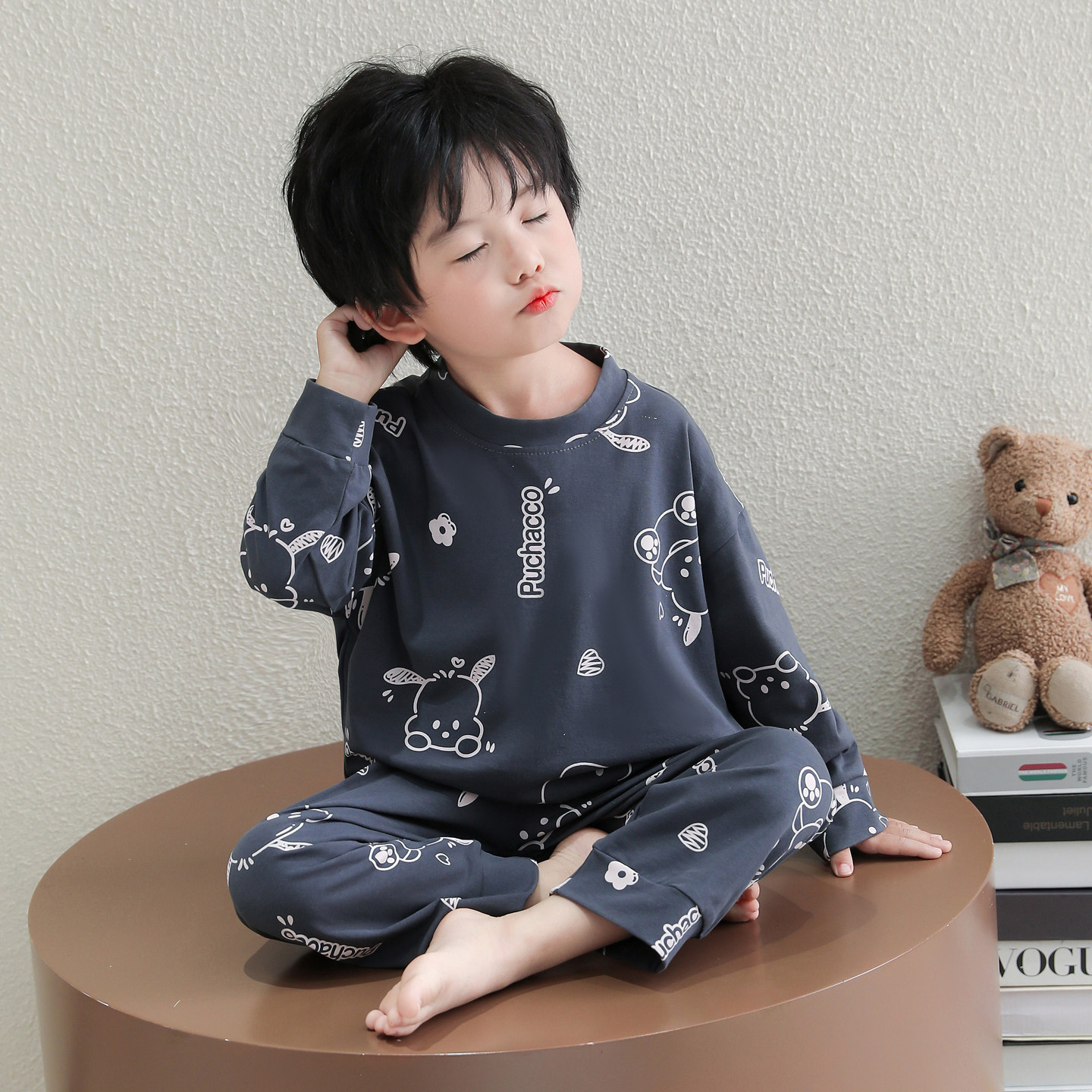 儿童睡衣2025秋季纯棉卡通可爱中小童家居服套装男孩长袖套头男童,童装/婴儿装/亲子装,家居服套装,淘宝优惠券,粉丝福利购,淘宝优惠卷