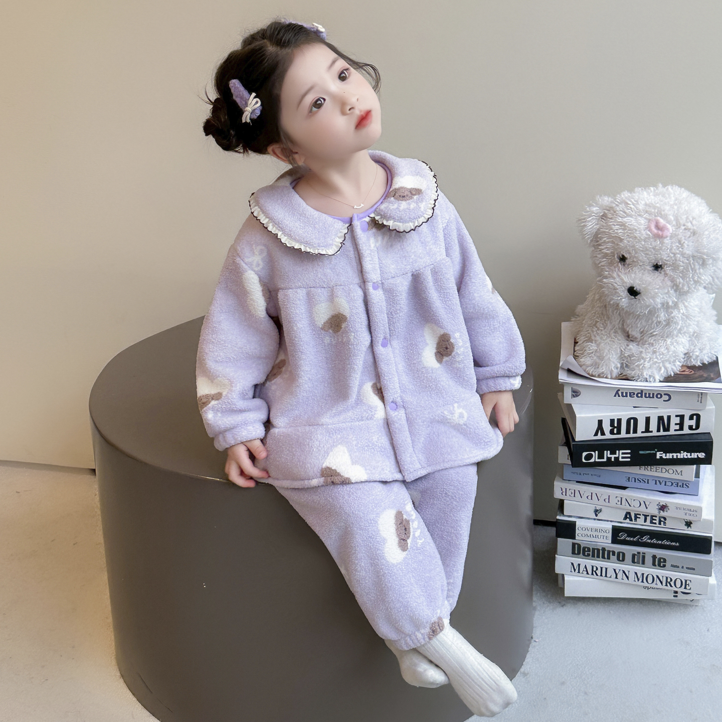 儿童睡衣秋冬季珊瑚绒加厚