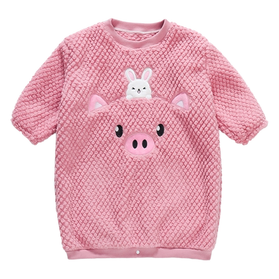 睡袍女孩珊瑚绒宝宝睡袋