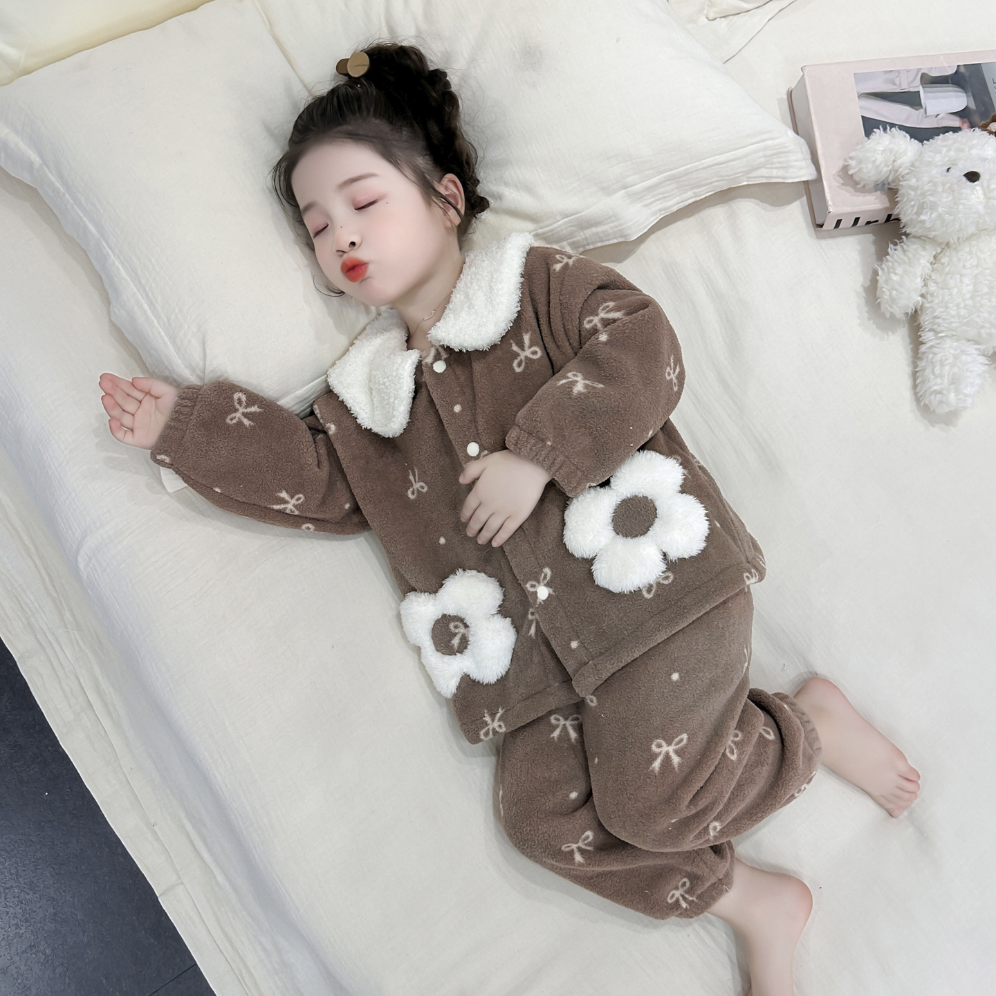 女童睡衣2025新款秋冬季儿童