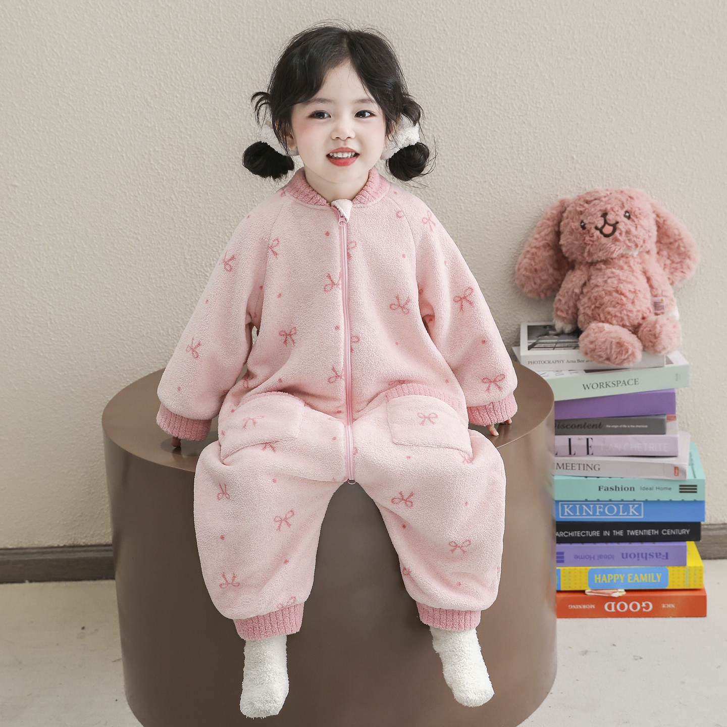 儿童连体睡衣珊瑚绒加厚款