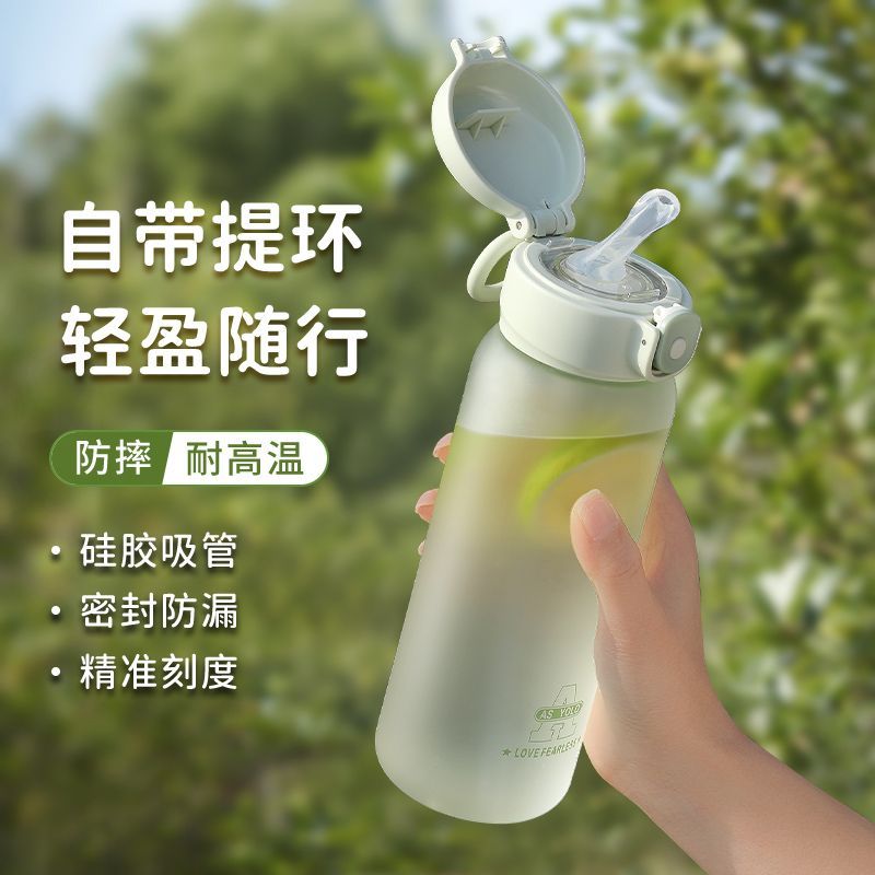 吸管水杯女高颜值夏季耐高温防摔吸管杯