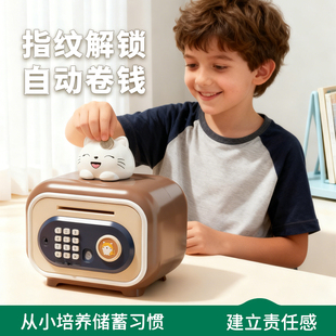 德国万元存钱罐2026新款男孩只进不出可出女密码锁储存罐生日礼物