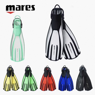 荧光色四线金刚脚蹼 MARES AVANTI QUATTRO FIN 蛙鞋
