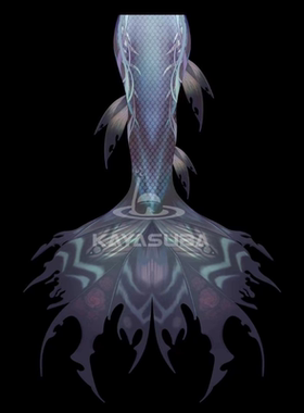 KAYASUBA手工款锦云灰系列分体美人鱼尾巴潜水拍摄鱼尾海洋馆泳衣