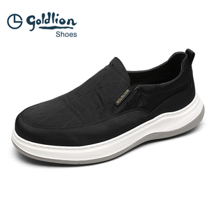 金利来2026新款男鞋休闲布鞋透气超轻百搭板鞋地帮软面一脚蹬轻便