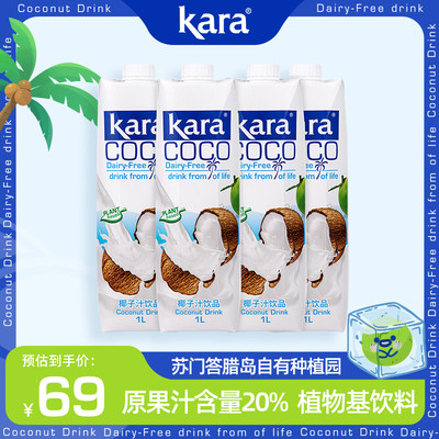 kara印尼原装进口椰子汁饮料