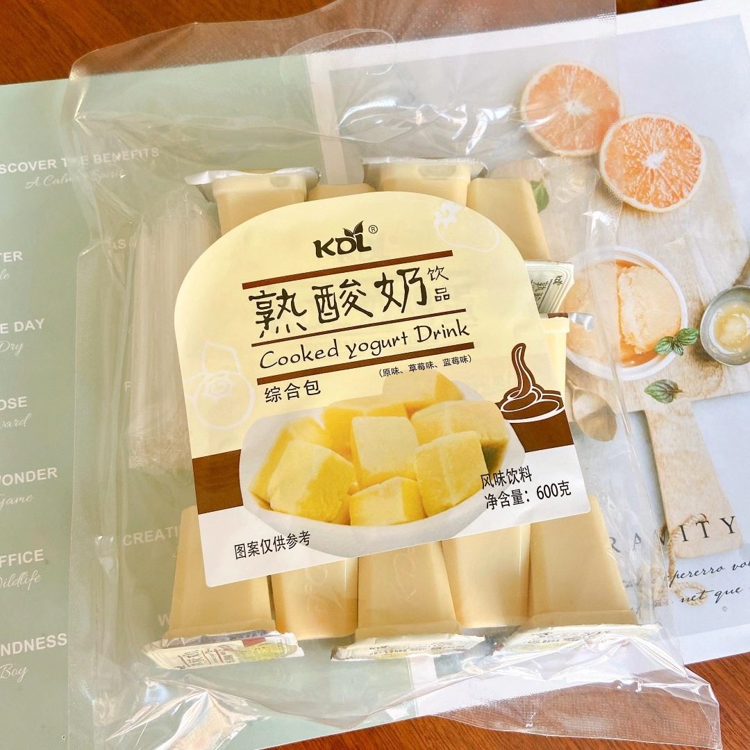 kdl熟酸奶果冻饮品600g孕妇儿童解馋营养健康早餐办公室休闲零食
