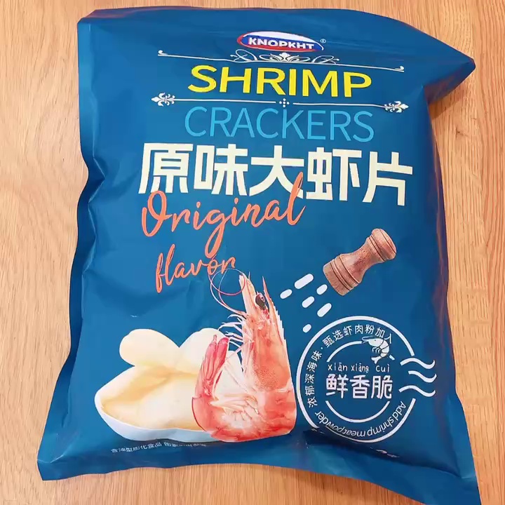 熊三岁原味大虾片238g大袋装零食