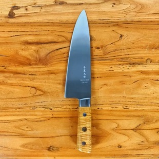 美国通体s90v肥牛刀粉末钢厨师西厨刀寿司刀厨房鱼生刀料理刀具