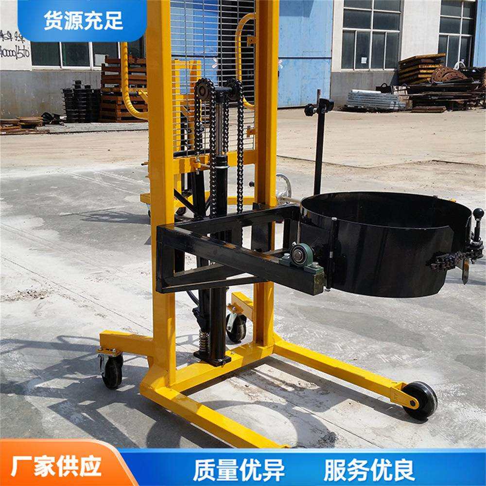 仓库货架用堆高车油桶铁桶塑料桶提升机全自动式罐装油提升设备