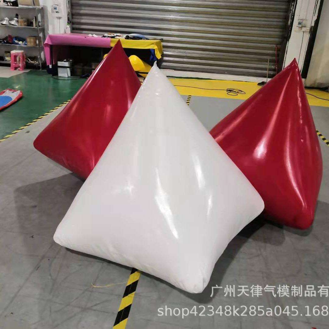 充气水上浮漂广告宣传物水上漂浮物三角形圆柱正方形水上乐园设备