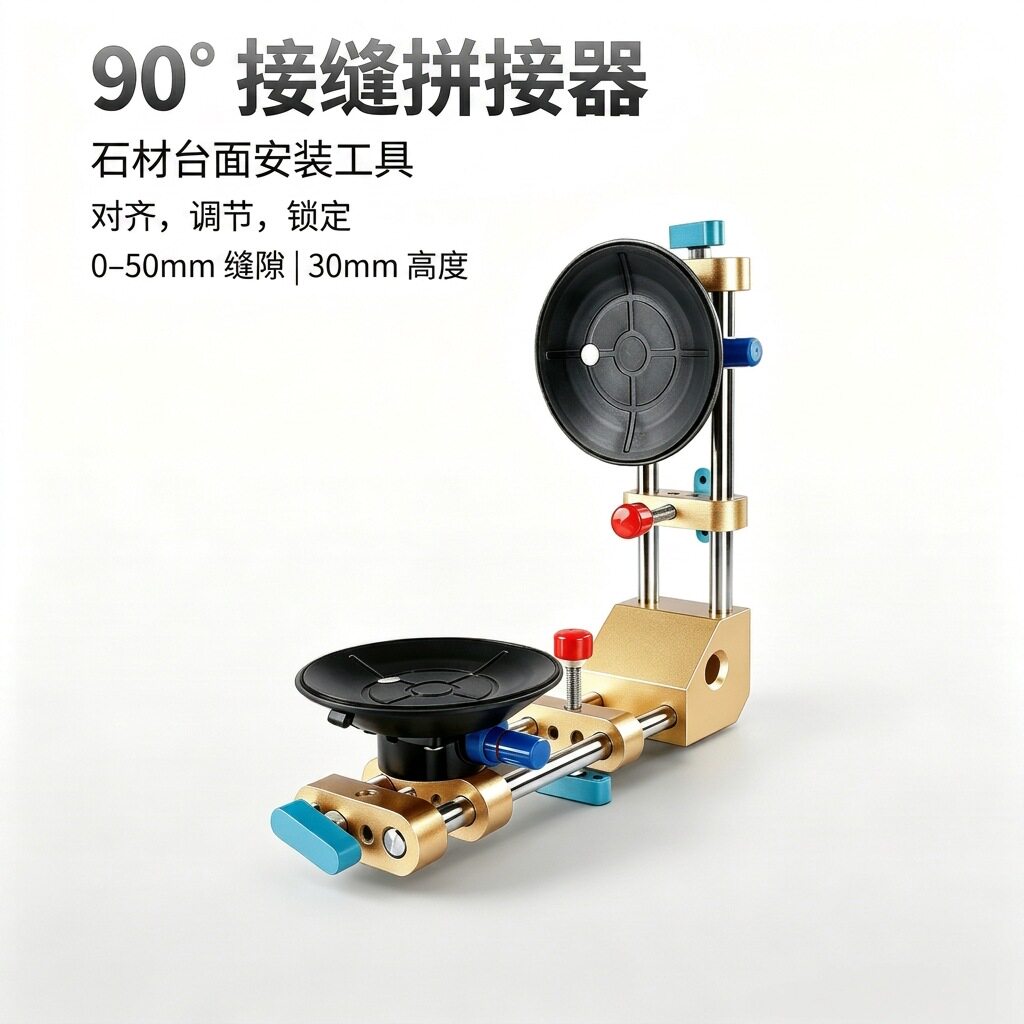中星厂家直销台面拉紧器石材90°真空拼缝吸盘接缝机石英石瓷砖