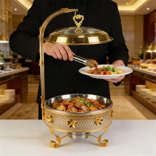 不锈钢8L酒精免煮自助餐炉