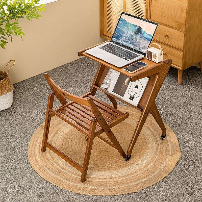 实木茶几小桌子客厅家用茶台茶桌可移动书桌便携式小型收纳置物架