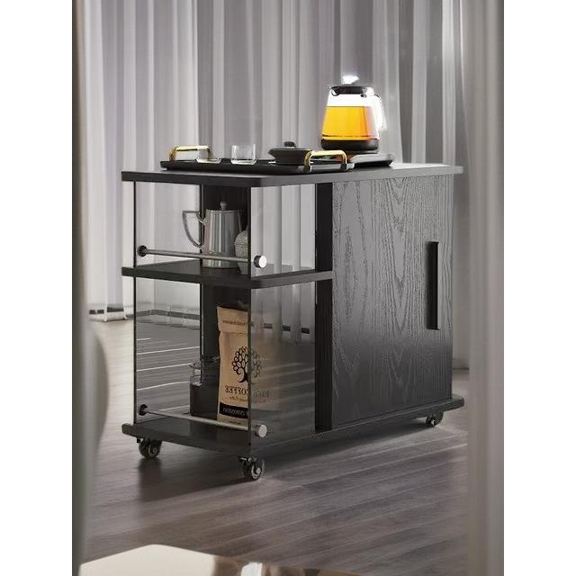 可移动边几茶水柜带轮客厅沙发侧边几小推车实木小茶几迷你茶水柜