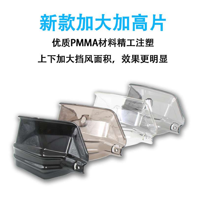 适用于宝马水鸟R1200GS R1250GS F850GS ADV车把透明护手加高片