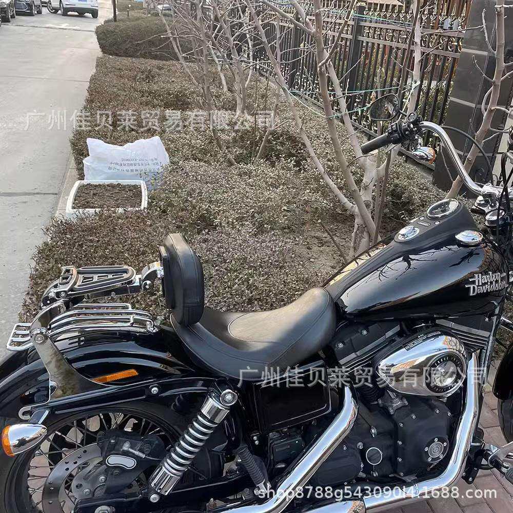 哈雷戴娜软尾街霸路王滑翔88348肥仔改装多功能印第安折叠后靠背