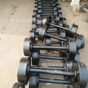 高强度耐磨矿车轮对矿用轨道实心矿车轮子平板车空心防水矿车轮