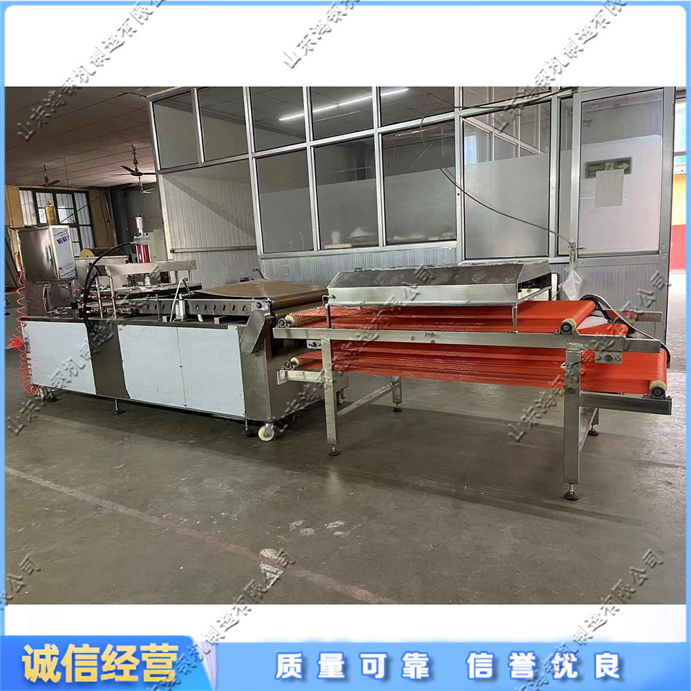 数控全自动烙饼机 智能控温一次成型烧饼机 电加热烧烤小饼流水线