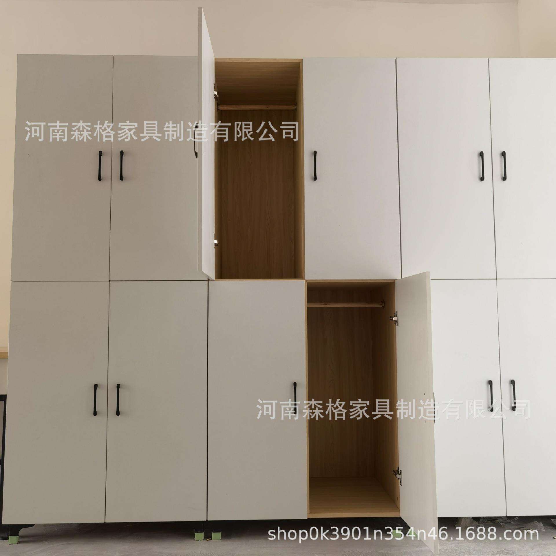 新品宿舍衣柜学生公寓四门衣柜六门更衣柜公寓多功能实木衣柜