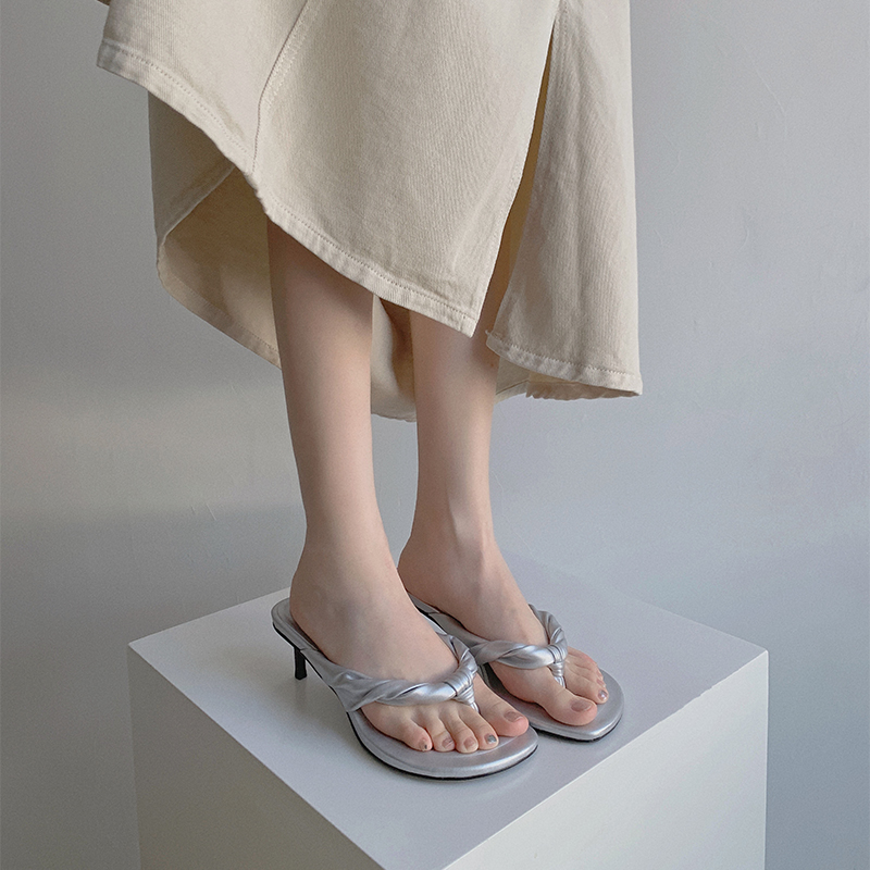 夏款简约法式人字拖凉拖鞋