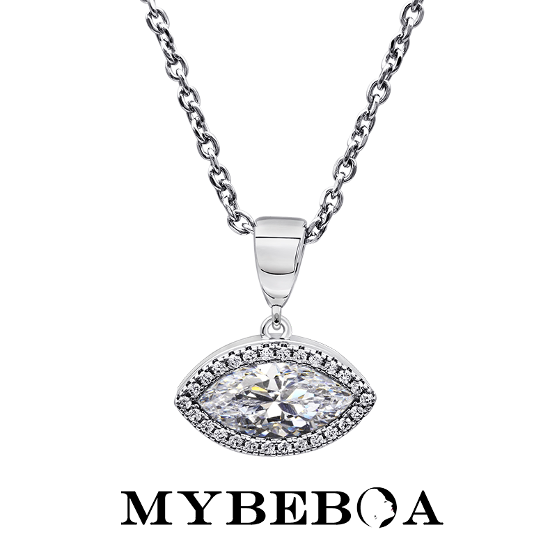 MYBEBOA/美缤宝璀璨幸运之眼锆石吊坠设计感轻奢欧美新款女士项链