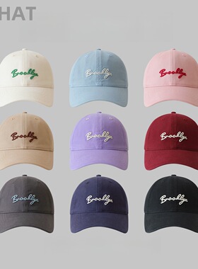 街头情侣棒球帽男女春夏新品纯棉软顶户外运动帽子韩版百搭鸭舌帽