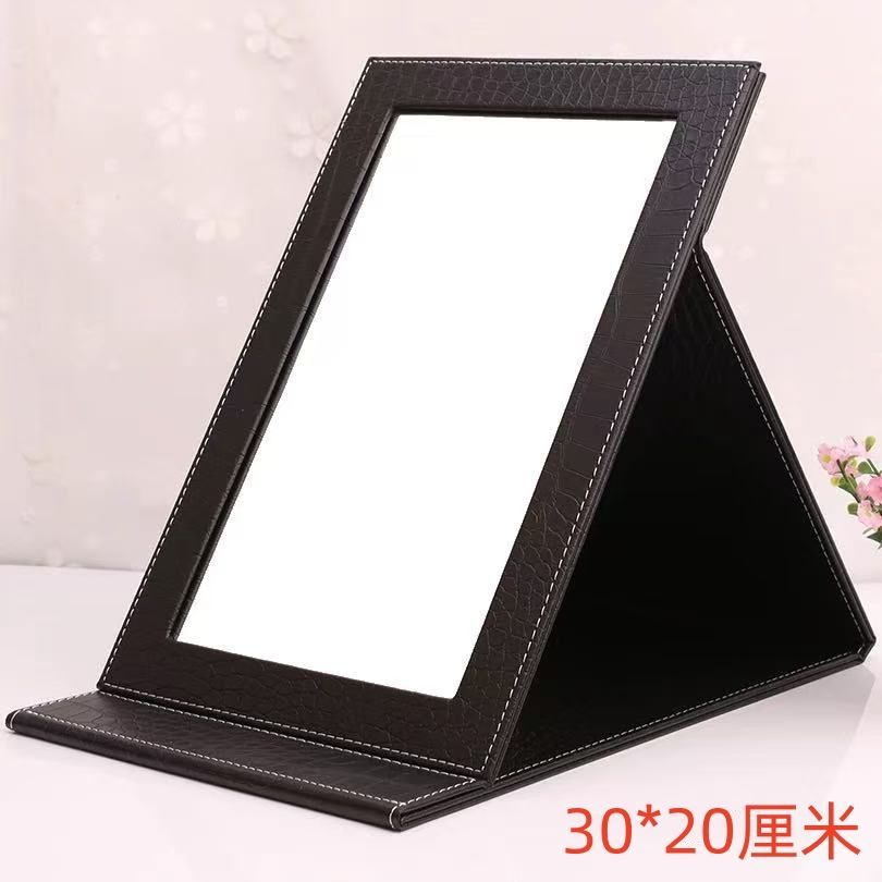 镜子折叠化妆镜超大号眼睛珠宝店台式梳妆镜高清小书桌宿舍随身镜