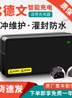 适用比德文电动车电瓶车充电器