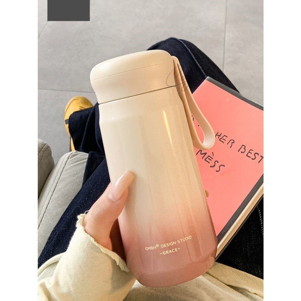 简约保温杯女生高颜值水杯女新款2026女士泡茶办公室不锈钢杯子