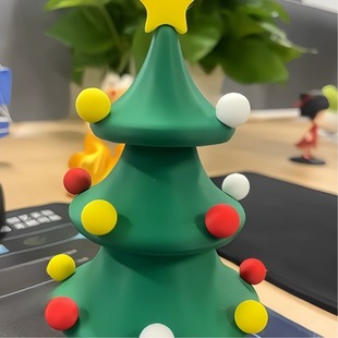 3d打印圣诞树会跳舞的小礼物桌面摆件解压旋旋乐创意送朋友闺蜜物