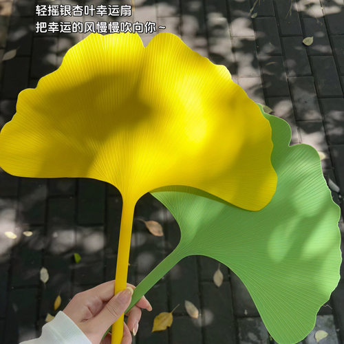 【三生有杏】醉清风扇子银杏叶