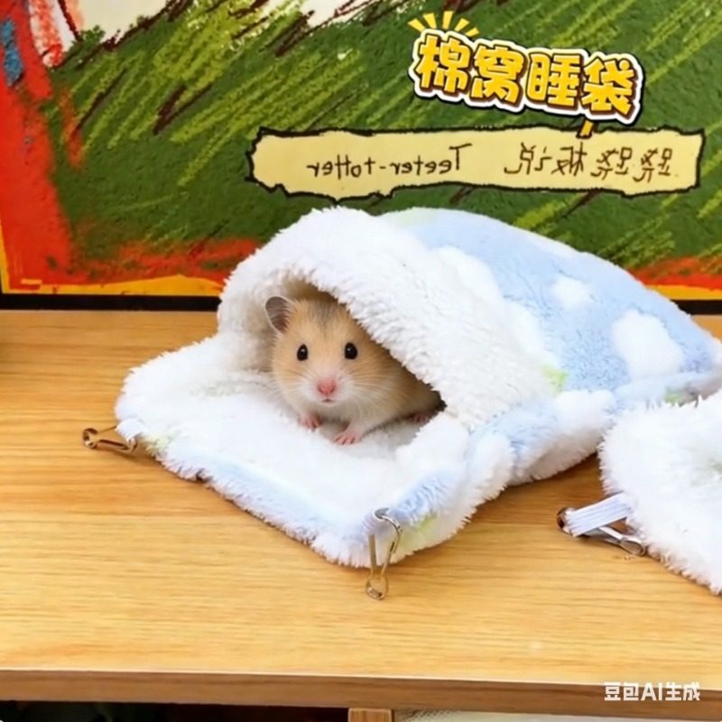 好暖和~仓鼠保暖睡袋蜜鼯花枝鼠吊窝绒毛加厚可悬挂睡卧,宠物/宠物食品及用品,窝,淘宝优惠券,粉丝福利购,淘宝优惠卷