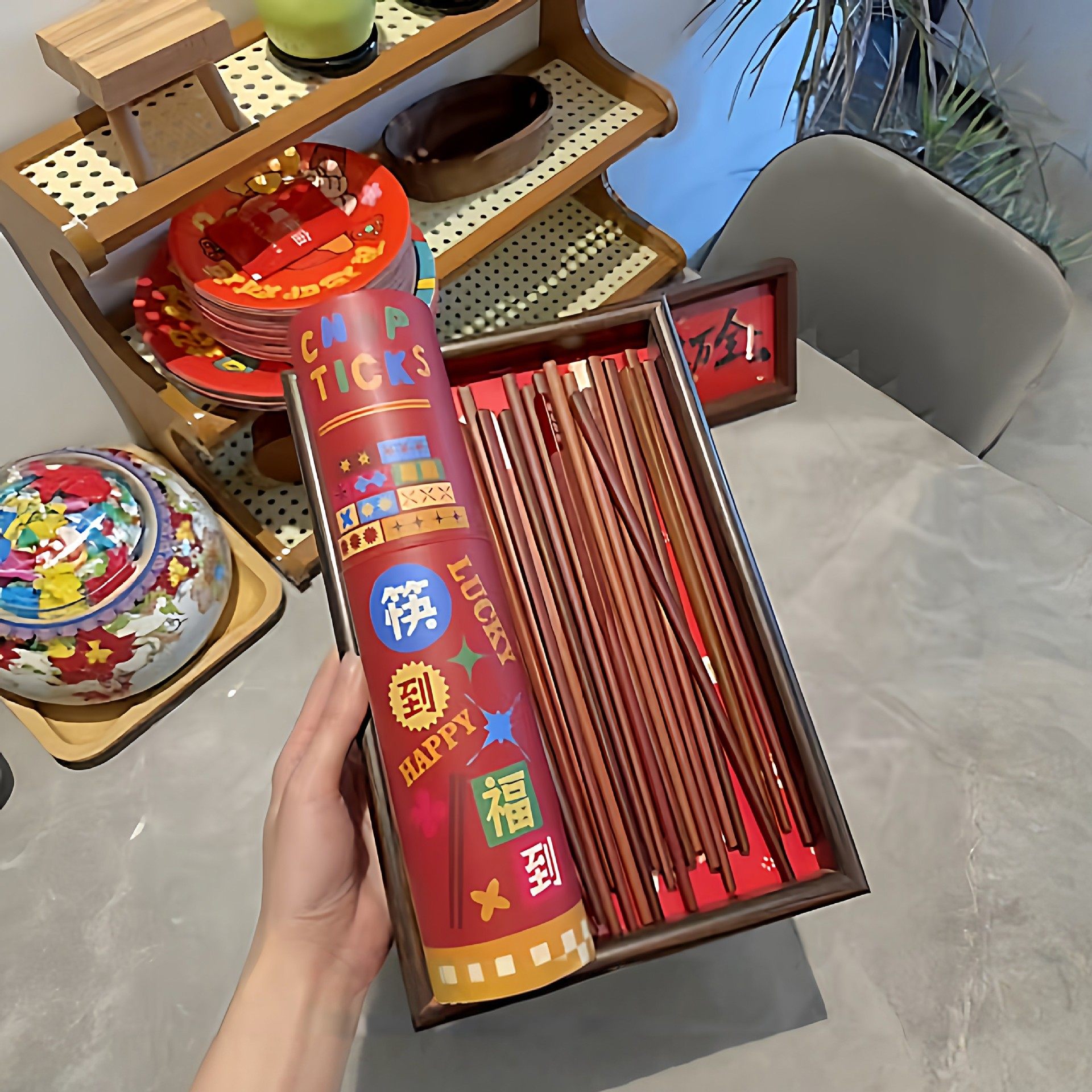 新年筷子马年新款国风许愿筷子红檀木家用新年礼盒筷高档过年送礼,节庆用品/礼品,文化创意餐具,淘宝优惠券,粉丝福利购,淘宝优惠卷