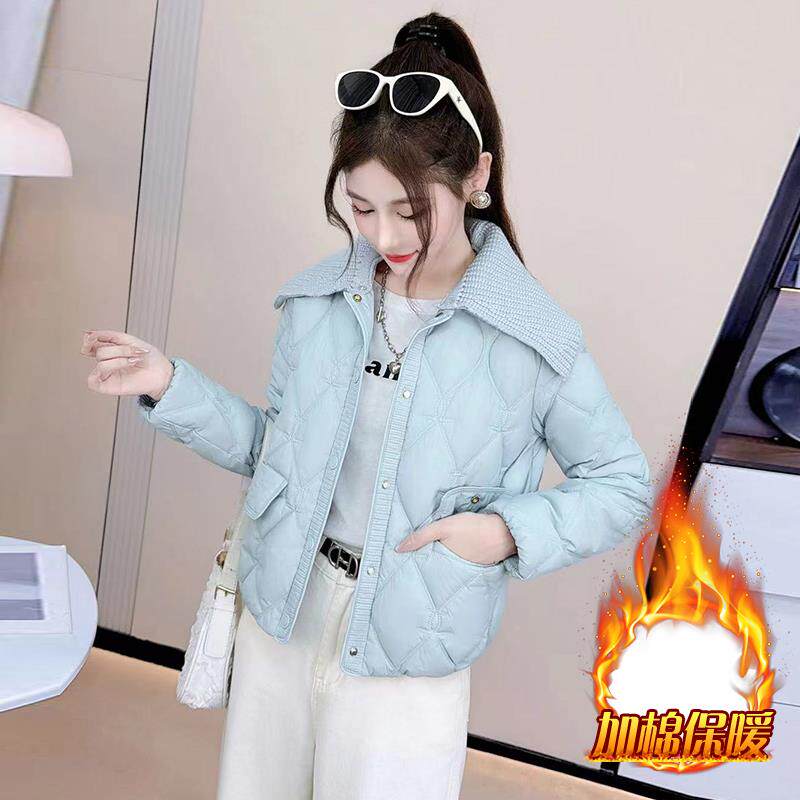 ROUMIKL高级感独特超好看加衣外套女款2025新款冬季加厚保暖翻领