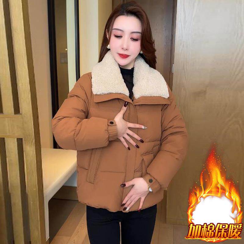 ROUMIKL欧货加绒加厚服女士2025冬季新款时尚百搭高级感袄短外套