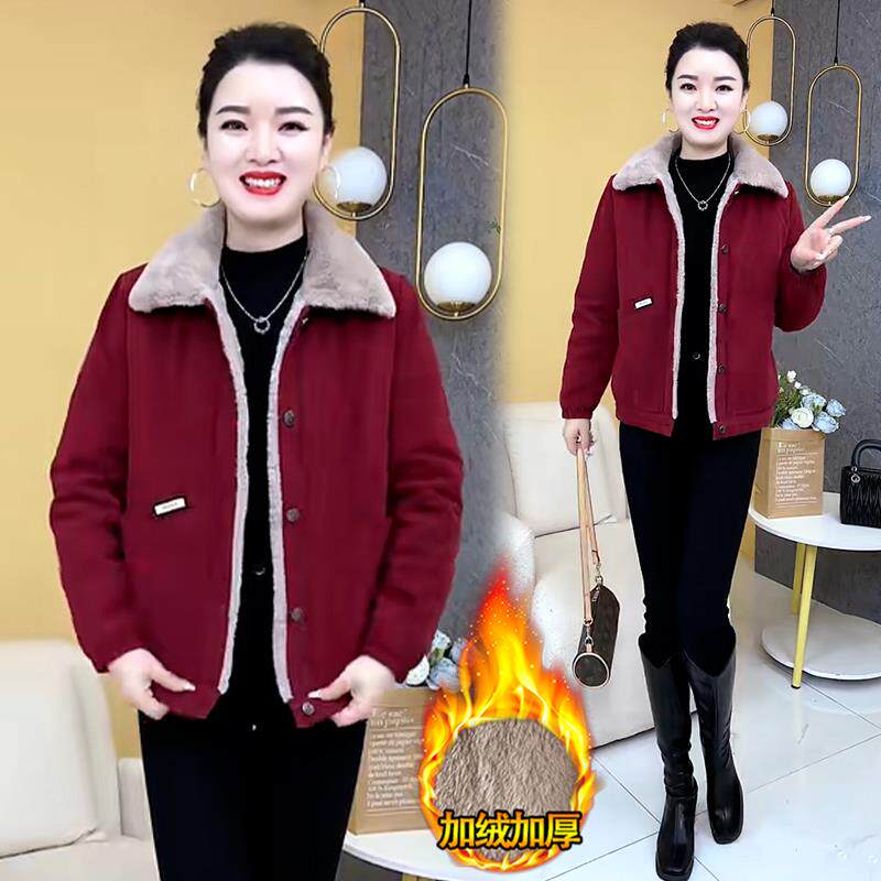 ROUMIKL服女2025冬季新款高级感时尚气质加绒加厚修身显瘦衣上衣