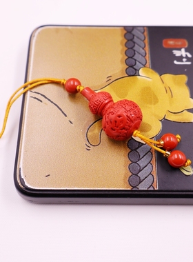 朱砂百福葫芦车载挂件保平安